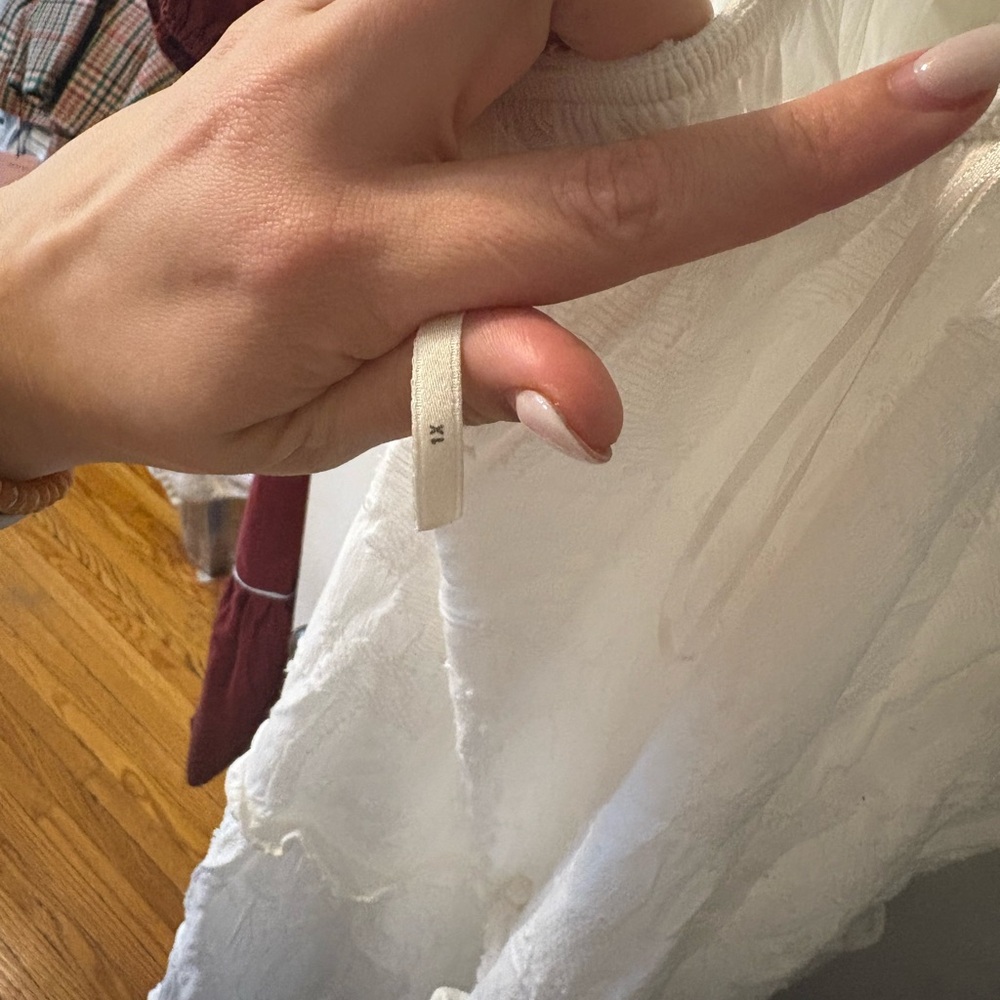 Anthropologie White Tiered Maxi Dress with Open Back - Picture 11 of 15